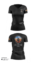 338th Signal Company 46558189 Women's Short Sleeve V-neck Shirt - 10