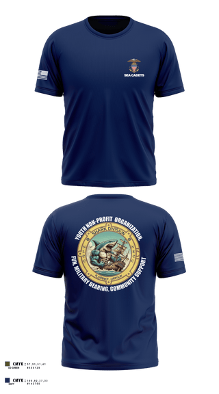 Short Sleeve Performance Shirt, US Naval Sea Cadets Shark Division, , Teamtime, Team time, sublimation, custom sports apparel, team uniforms, spirit wear, spiritwear, sports uniforms, custom shirts, team store, custom team store, fundraiser sports, apparel fundraiser