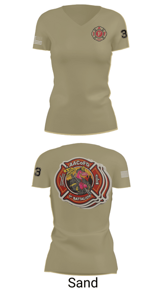 Womens Short Sleeve Vneck Shirt, Glen Burnie, Fire Department, Teamtime, Team time, sublimation, custom sports apparel, team uniforms, spirit wear, spiritwear, sports uniforms, custom shirts, team store, custom team store, fundraiser sports, apparel fundraiser