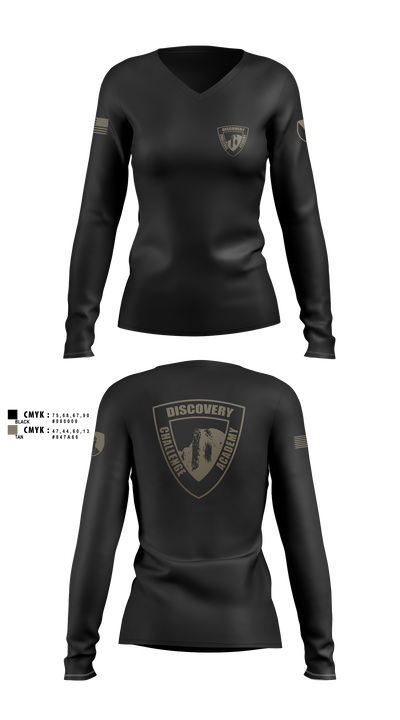 Discovery ChalleNGe Academy 60550316 Women's Long Sleeve V-neck Shirt - 4