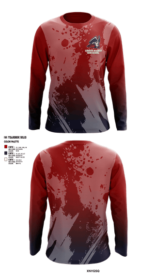 Long Sleeve Performance Shirt, Liberty Magnet High School Tennis, Tennis, Teamtime, Team time, sublimation, custom sports apparel, team uniforms, spirit wear, spiritwear, sports uniforms, custom shirts, team store, custom team store, fundraiser sports, apparel fundraiser