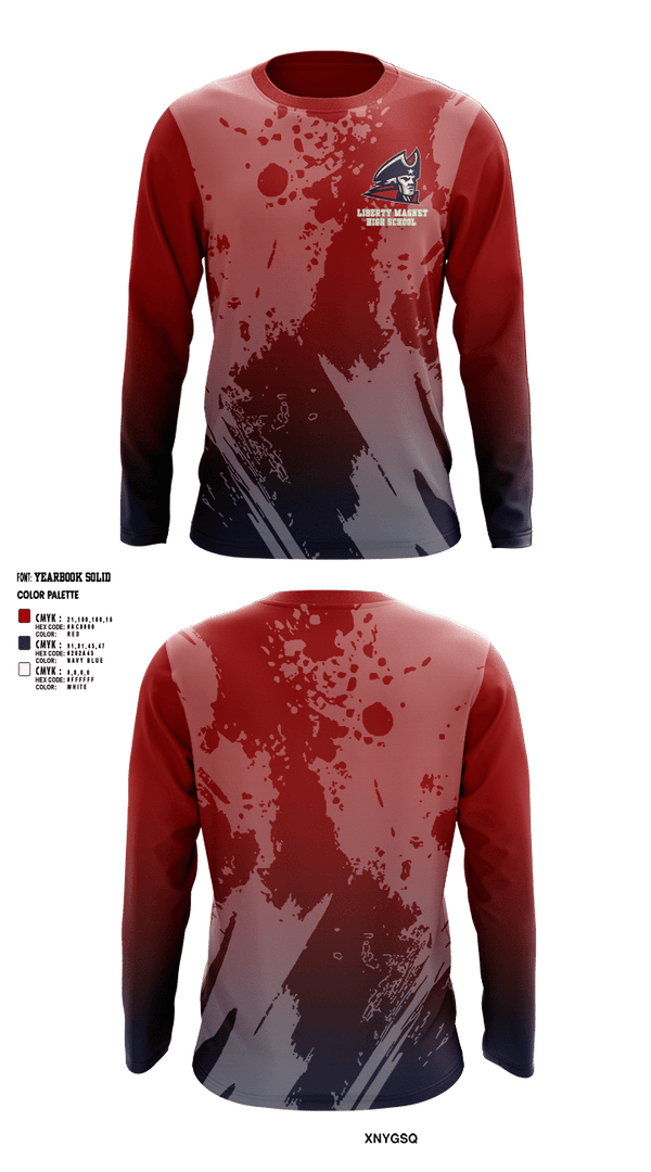 Long Sleeve Performance Shirt, Liberty Magnet High School Tennis, Tennis, Teamtime, Team time, sublimation, custom sports apparel, team uniforms, spirit wear, spiritwear, sports uniforms, custom shirts, team store, custom team store, fundraiser sports, apparel fundraiser