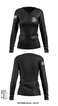 TMO 74383076 Women's Long Sleeve V-neck Shirt - 102