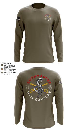 Long Sleeve Performance Shirt, 1-113 Calvary, , Teamtime, Team time, sublimation, custom sports apparel, team uniforms, spirit wear, spiritwear, sports uniforms, custom shirts, team store, custom team store, fundraiser sports, apparel fundraiser