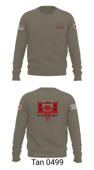 Crew Neck Sweatshirt, CESD Bravo 35th Engineer Battalion, , Teamtime, Team time, sublimation, custom sports apparel, team uniforms, spirit wear, spiritwear, sports uniforms, custom shirts, team store, custom team store, fundraiser sports, apparel fundraiser