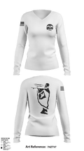 First battalion first Marines 71205958 Women's Long Sleeve V-neck Shirt - 3
