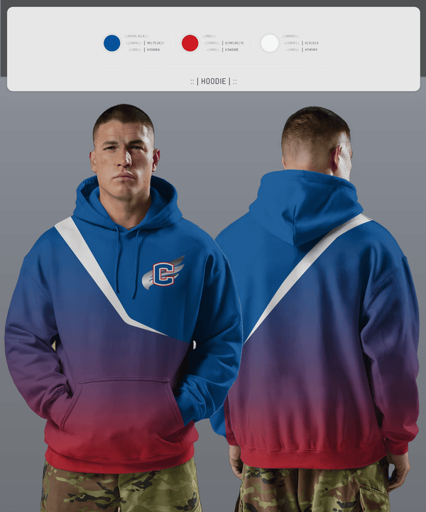 Hoodie, Cleveland Blue Raiders, Track & Field, Teamtime, Team time, sublimation, custom sports apparel, team uniforms, spirit wear, spiritwear, sports uniforms, custom shirts, team store, custom team store, fundraiser sports, apparel fundraiser