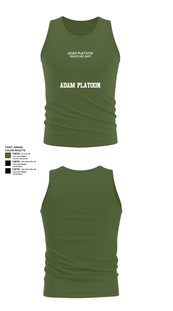 Tank Top, Adam Platoon, , Teamtime, Team time, sublimation, custom sports apparel, team uniforms, spirit wear, spiritwear, sports uniforms, custom shirts, team store, custom team store, fundraiser sports, apparel fundraiser