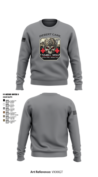 Crew Neck Sweatshirt, 7248th MSU, , Teamtime, Team time, sublimation, custom sports apparel, team uniforms, spirit wear, spiritwear, sports uniforms, custom shirts, team store, custom team store, fundraiser sports, apparel fundraiser