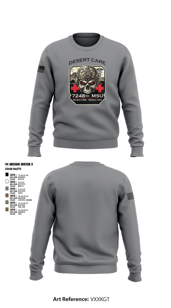 Crew Neck Sweatshirt, 7248th MSU, , Teamtime, Team time, sublimation, custom sports apparel, team uniforms, spirit wear, spiritwear, sports uniforms, custom shirts, team store, custom team store, fundraiser sports, apparel fundraiser