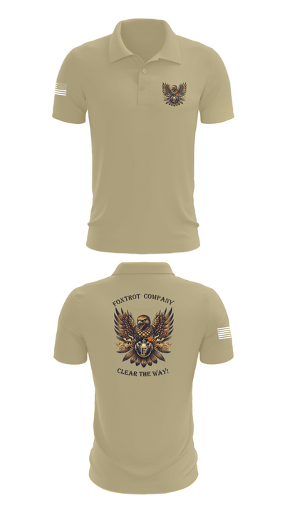 Foxtrot Company, 832nd OD BN 51500889 Short Sleeve Performance Polo - 87