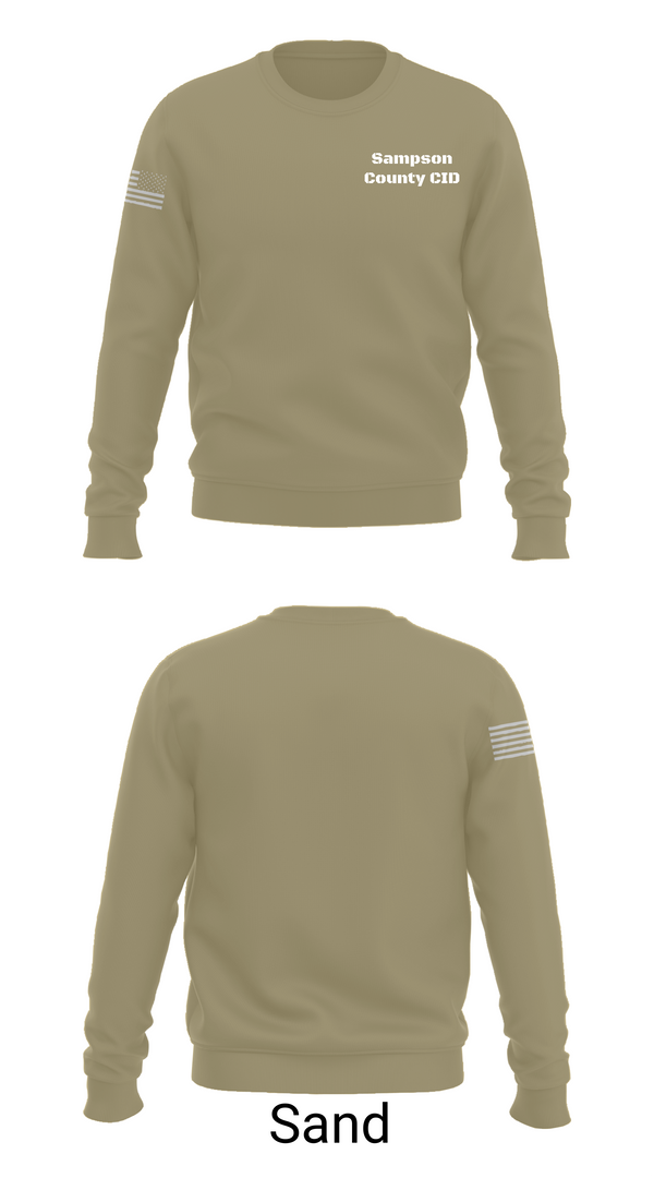 Crew Neck Sweatshirt, Sampson County CID, , Teamtime, Team time, sublimation, custom sports apparel, team uniforms, spirit wear, spiritwear, sports uniforms, custom shirts, team store, custom team store, fundraiser sports, apparel fundraiser