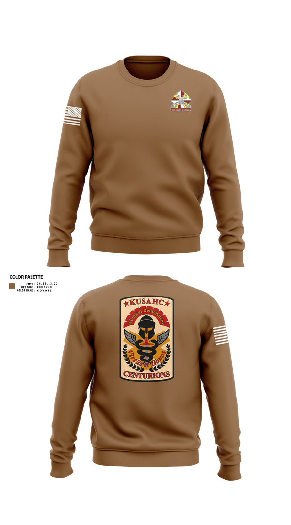 Crew Neck Sweatshirt, Kirk U.S. Army Health Clinic, , Teamtime, Team time, sublimation, custom sports apparel, team uniforms, spirit wear, spiritwear, sports uniforms, custom shirts, team store, custom team store, fundraiser sports, apparel fundraiser