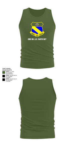 Tank Top, 2nd BN (LS) 349th RGT, , Teamtime, Team time, sublimation, custom sports apparel, team uniforms, spirit wear, spiritwear, sports uniforms, custom shirts, team store, custom team store, fundraiser sports, apparel fundraiser