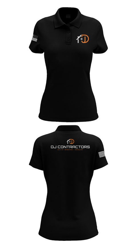 Womens Short Sleeve Performance Polo, DJ CONTRACTORS, , Teamtime, Team time, sublimation, custom sports apparel, team uniforms, spirit wear, spiritwear, sports uniforms, custom shirts, team store, custom team store, fundraiser sports, apparel fundraiser