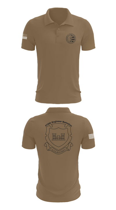 132d MRBC, 579th EN BN, 49th MP DIV 50518216 Short Sleeve Performance Polo - 7