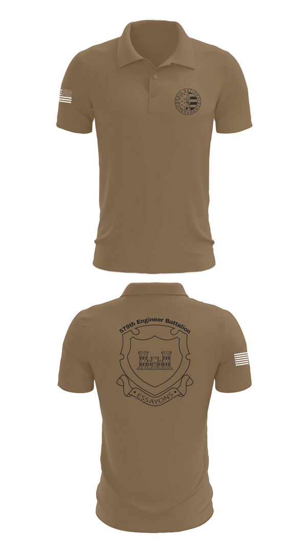 Short Sleeve Performance Polo, 132d MRBC, 579th EN BN, 49th MP DIV, , Teamtime, Team time, sublimation, custom sports apparel, team uniforms, spirit wear, spiritwear, sports uniforms, custom shirts, team store, custom team store, fundraiser sports, apparel fundraiser