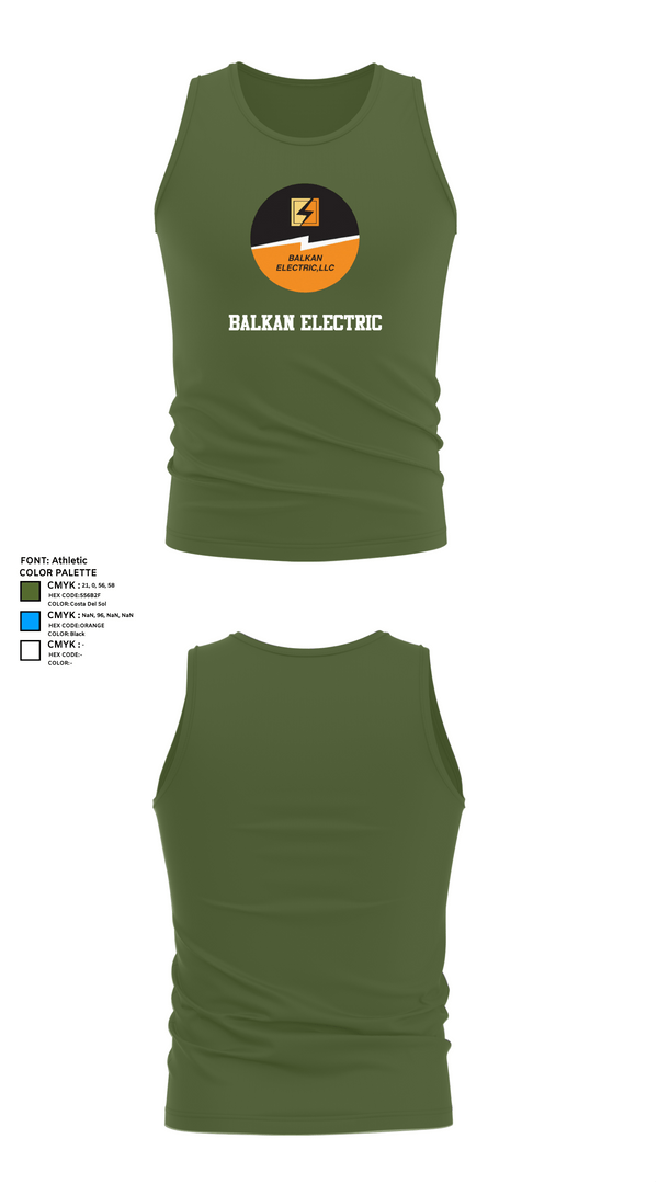 Tank Top, Balkan Electric, , Teamtime, Team time, sublimation, custom sports apparel, team uniforms, spirit wear, spiritwear, sports uniforms, custom shirts, team store, custom team store, fundraiser sports, apparel fundraiser