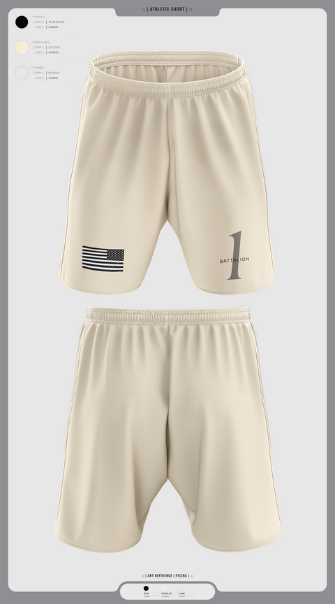 Athletic Shorts With Pockets, Battalion 1, , Teamtime, Team time, sublimation, custom sports apparel, team uniforms, spirit wear, spiritwear, sports uniforms, custom shirts, team store, custom team store, fundraiser sports, apparel fundraiser