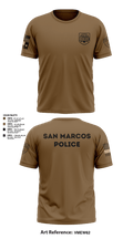 San Marcos Police Drone Unit 43960495 Old School Cotton Feel Shirt - 11