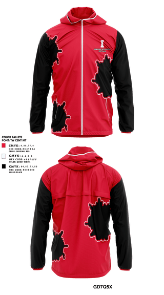 Windbreaker, Ironwood Red Devils Baseball, Softball, Teamtime, Team time, sublimation, custom sports apparel, team uniforms, spirit wear, spiritwear, sports uniforms, custom shirts, team store, custom team store, fundraiser sports, apparel fundraiser