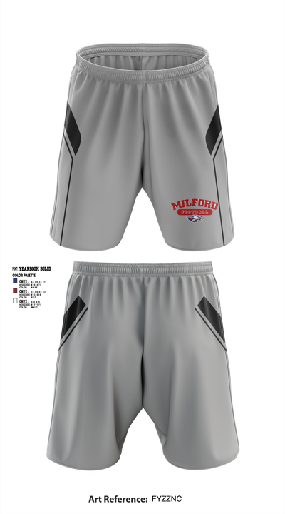 Milford Eagles Pop Warner Football and Cheer 85500081 Athletic Shorts With Pockets - 6 (1)