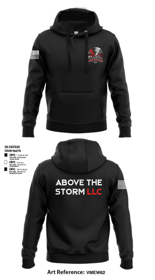Hoodie, Above The Storm LLC, , Teamtime, Team time, sublimation, custom sports apparel, team uniforms, spirit wear, spiritwear, sports uniforms, custom shirts, team store, custom team store, fundraiser sports, apparel fundraiser