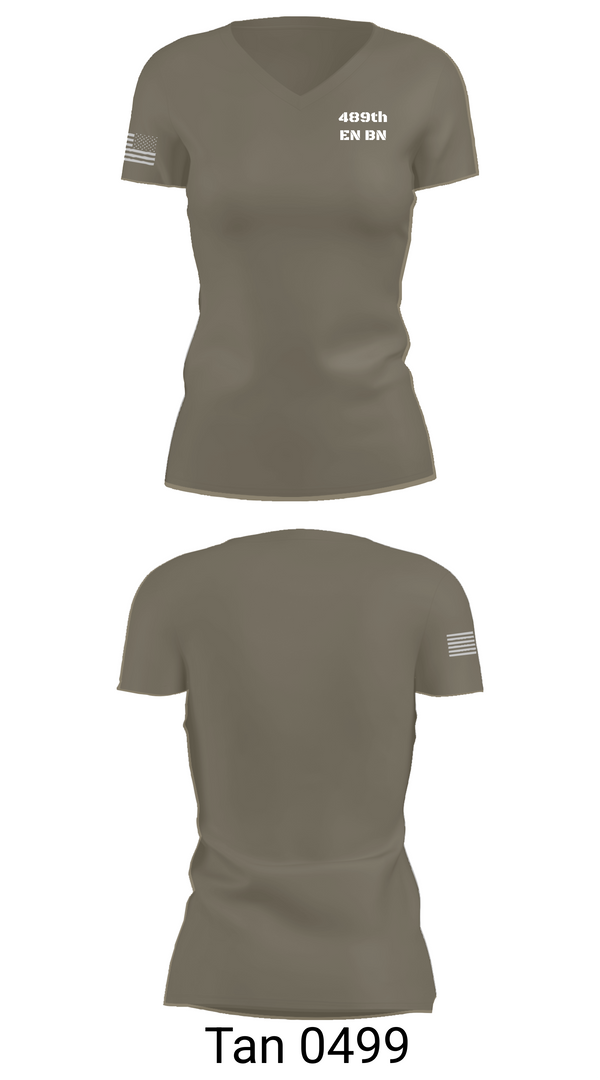 Womens Short Sleeve Vneck Shirt, 489th EN BN, , Teamtime, Team time, sublimation, custom sports apparel, team uniforms, spirit wear, spiritwear, sports uniforms, custom shirts, team store, custom team store, fundraiser sports, apparel fundraiser