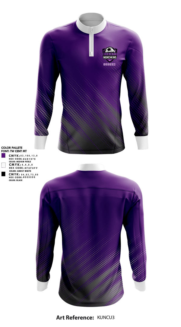 Quarter Zip Jacket, Mighty munchkins, Men's Soccer, Teamtime, Team time, sublimation, custom sports apparel, team uniforms, spirit wear, spiritwear, sports uniforms, custom shirts, team store, custom team store, fundraiser sports, apparel fundraiser