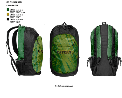 Gear Bag, Patriots, Baseball, Teamtime, Team time, sublimation, custom sports apparel, team uniforms, spirit wear, spiritwear, sports uniforms, custom shirts, team store, custom team store, fundraiser sports, apparel fundraiser