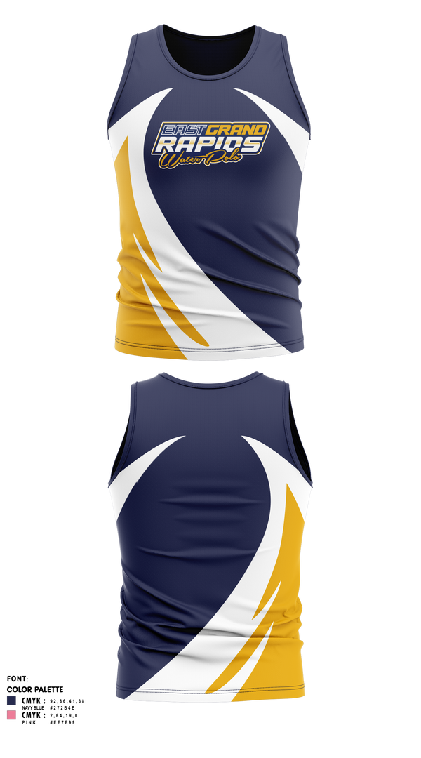 Tank Top, East Grand Rapids, Water Polo, Teamtime, Team time, sublimation, custom sports apparel, team uniforms, spirit wear, spiritwear, sports uniforms, custom shirts, team store, custom team store, fundraiser sports, apparel fundraiser