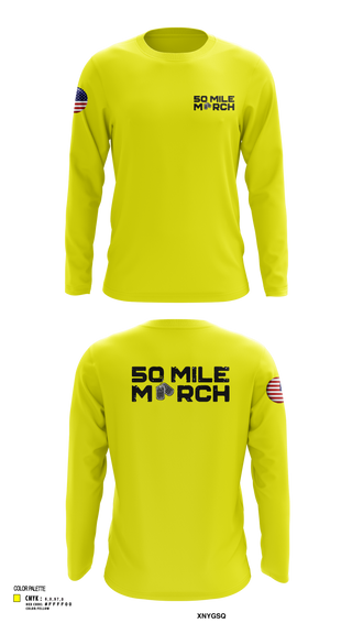 Long Sleeve Performance Shirt, 50 Mile March, , Teamtime, Team time, sublimation, custom sports apparel, team uniforms, spirit wear, spiritwear, sports uniforms, custom shirts, team store, custom team store, fundraiser sports, apparel fundraiser