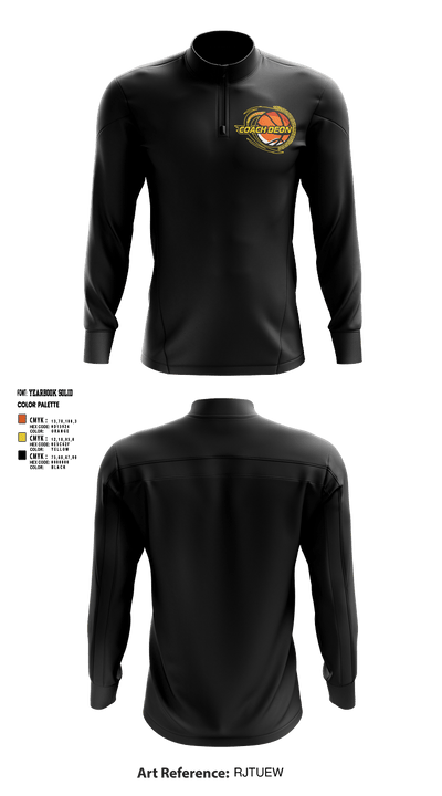 Coach Deon Fundamental Youth Basketball Training 21572635 Quarter Zip Jacket - 4
