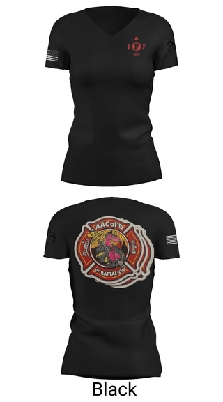 Womens Short Sleeve Vneck Shirt, Glen Burnie, Fire Department, Teamtime, Team time, sublimation, custom sports apparel, team uniforms, spirit wear, spiritwear, sports uniforms, custom shirts, team store, custom team store, fundraiser sports, apparel fundraiser