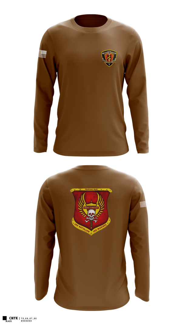 Long Sleeve Performance Shirt, 3rd Battalion 3rd Marines India Co., , Teamtime, Team time, sublimation, custom sports apparel, team uniforms, spirit wear, spiritwear, sports uniforms, custom shirts, team store, custom team store, fundraiser sports, apparel fundraiser