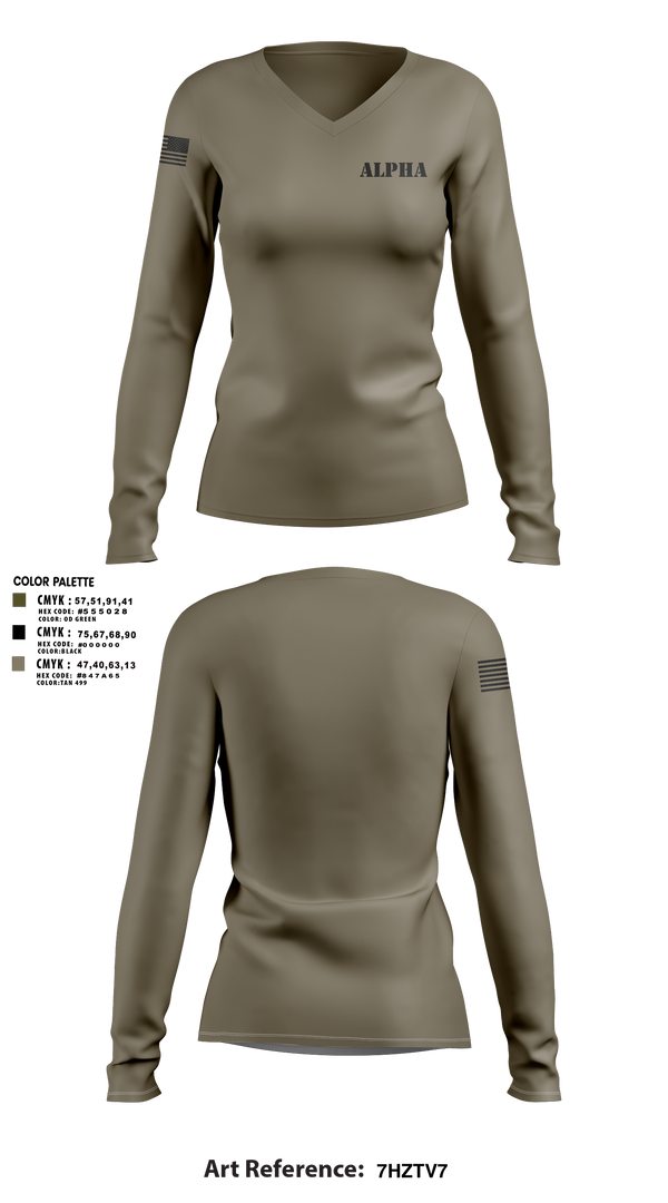 Womens Long Sleeve Vneck Shirt, Alpha, , Teamtime, Team time, sublimation, custom sports apparel, team uniforms, spirit wear, spiritwear, sports uniforms, custom shirts, team store, custom team store, fundraiser sports, apparel fundraiser