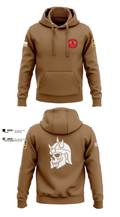 U.S ARMY, 108th ADA BDE, 44th ADA Regiment, 2nd Battalion, Charlie Battery, 60532413 Hoodie - 2