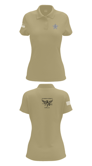 Womens Short Sleeve Performance Polo, Rockbridge County SWAT, , Teamtime, Team time, sublimation, custom sports apparel, team uniforms, spirit wear, spiritwear, sports uniforms, custom shirts, team store, custom team store, fundraiser sports, apparel fundraiser