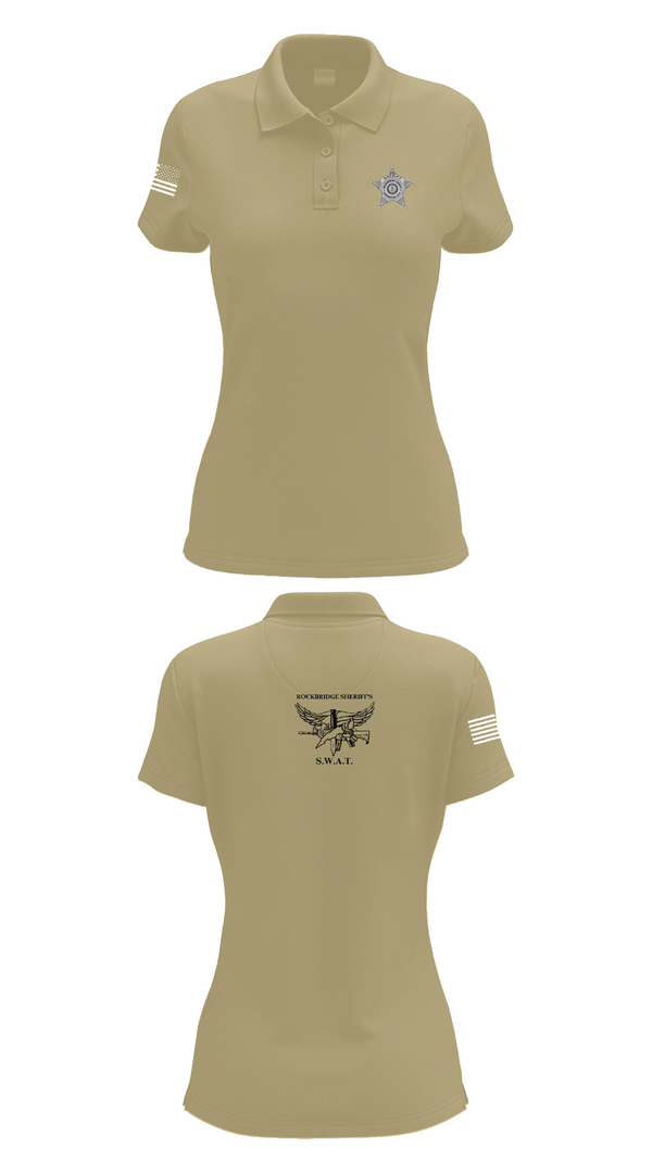 Womens Short Sleeve Performance Polo, Rockbridge County SWAT, , Teamtime, Team time, sublimation, custom sports apparel, team uniforms, spirit wear, spiritwear, sports uniforms, custom shirts, team store, custom team store, fundraiser sports, apparel fundraiser