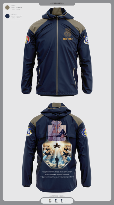 U.S. Air Force Office of Special Investigations Region 3 Base Honor Guard Windbreaker - 2