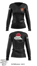 617th MP DET 12589196 Women's Long Sleeve V-neck Shirt - 6