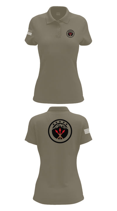 593rd esc 84588432 Women's Short Sleeve Performance Polo  - 75