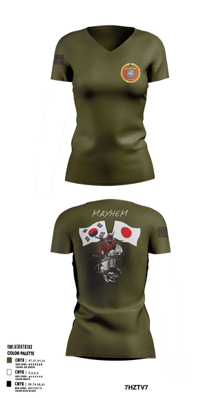 Womens Short Sleeve Vneck Shirt, 3/11 Mayhem, , Teamtime, Team time, sublimation, custom sports apparel, team uniforms, spirit wear, spiritwear, sports uniforms, custom shirts, team store, custom team store, fundraiser sports, apparel fundraiser