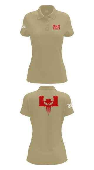 Womens Short Sleeve Performance Polo, A co 578th BEB, , Teamtime, Team time, sublimation, custom sports apparel, team uniforms, spirit wear, spiritwear, sports uniforms, custom shirts, team store, custom team store, fundraiser sports, apparel fundraiser