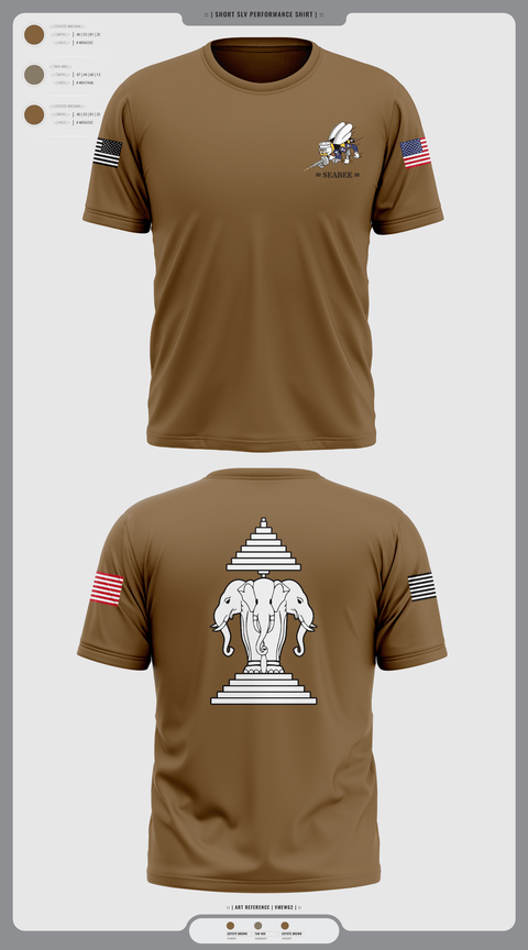 Short Sleeve Performance Shirt, Seabee, Navy, Teamtime, Team time, sublimation, custom sports apparel, team uniforms, spirit wear, spiritwear, sports uniforms, custom shirts, team store, custom team store, fundraiser sports, apparel fundraiser