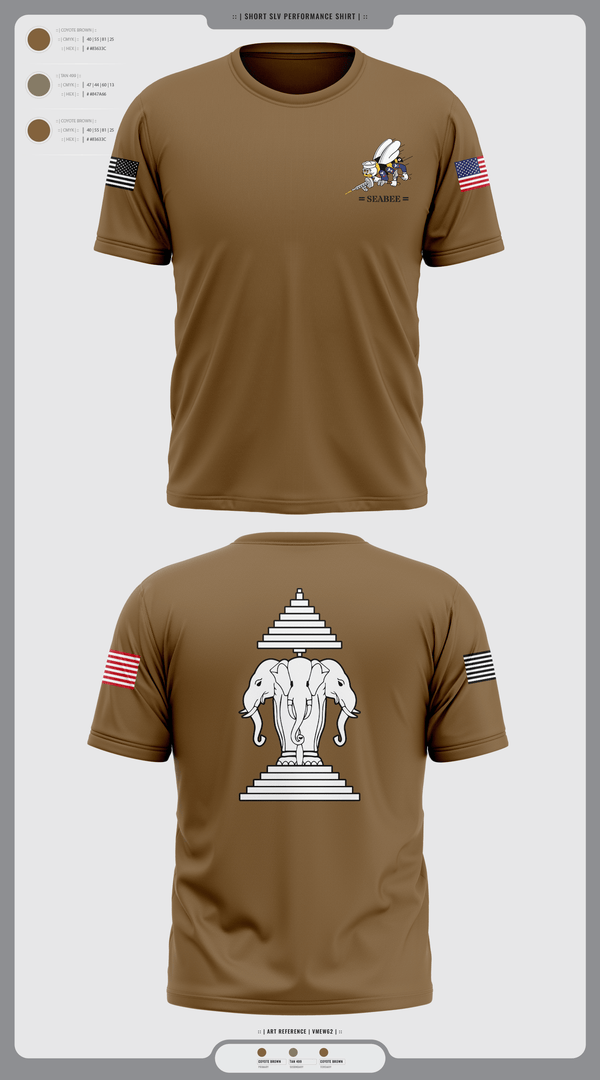Short Sleeve Performance Shirt, Seabee, Navy, Teamtime, Team time, sublimation, custom sports apparel, team uniforms, spirit wear, spiritwear, sports uniforms, custom shirts, team store, custom team store, fundraiser sports, apparel fundraiser