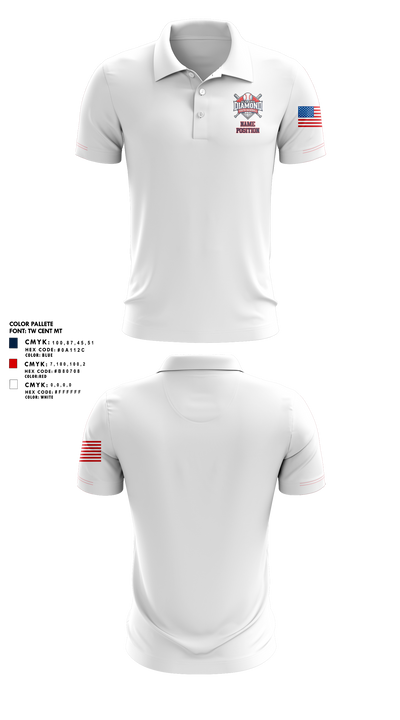 Alabama Dixie Youth Baseball Short Sleeve Performance Polo - 6