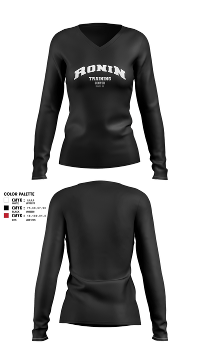 Ronin TC Women's Long Sleeve V-neck Shirt - 3