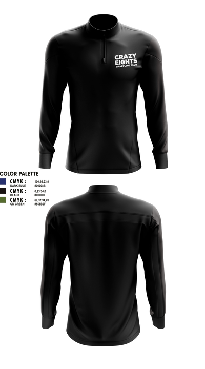 Crazy Eights Grappling Club 23765529 Quarter Zip Jacket - 2
