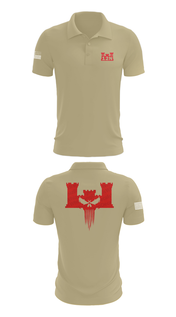 Short Sleeve Performance Polo, A co 578th BEB, , Teamtime, Team time, sublimation, custom sports apparel, team uniforms, spirit wear, spiritwear, sports uniforms, custom shirts, team store, custom team store, fundraiser sports, apparel fundraiser